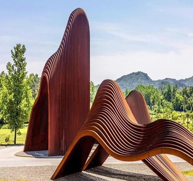 蜀山锈钢板造型